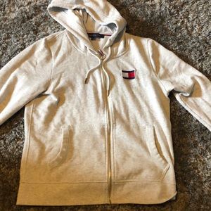 Tommy Hilfiger hoodie (grey and white heather)